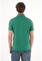 Tennis Polo Con Raqueta Bordada Verde Con Acabado Ligero Para Hombre de Tennis