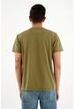 Camiseta Cuello Redondo Verde Para Hombre de Tennis