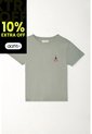 Tennis Camiseta Básica Con Estampado De Cerezas Gris Para Mujer de Tennis