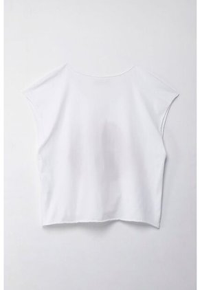 Tennis Camiseta Boxy Fit Amplia Blanca Para Mujer