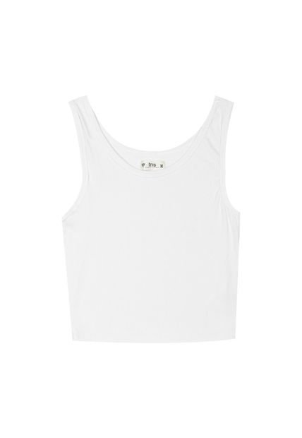 Camiseta Blanca Ajustada Para Mujer