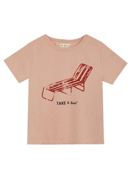 Camiseta Rosada Con Estampado Para Mujer
