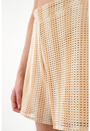 Bermuda Tejida Crudo Para Mujer