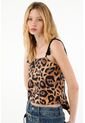 Tennis Camisa Crop En Animal Print Para Mujer de Tennis