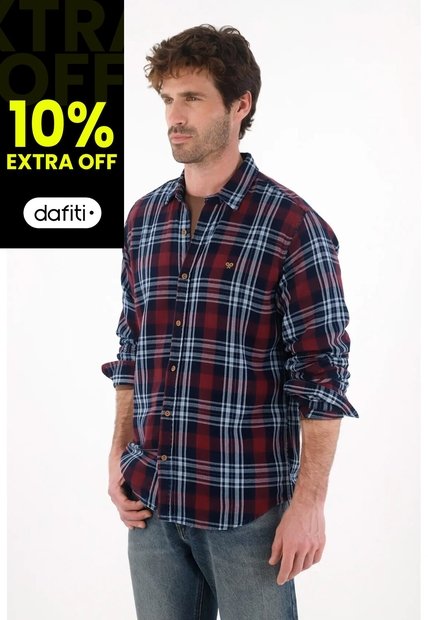 Tennis Camisa Tipo Leñadora Azul Para Hombre