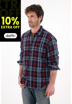 Tennis Camisa Tipo Leñadora Azul Para Hombre