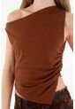 Tennis Camiseta De Cuello Bandeja Y Manga Sisa Café Para Mujer de Tennis