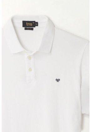 Tennis Polo Blanca Lycra-algodón Para Hombre