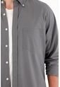 Tennis Camisa Clásica Manga Larga Gris Para Hombre de Tennis