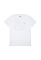 Tennis Camiseta Con Estampado En Frente Y Espalda Blanca Para Hombre de Tennis