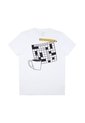 Tennis Camiseta Con Estampado En Frente Y Espalda Blanca Para Hombre de Tennis
