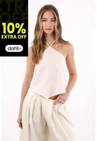 Tennis Camisa Con Amarre En Cuello Y Escote En Espalda Para Mujer Tennis