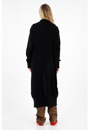 Tennis Buzo Tipo Cárdigan Negro Para Mujer