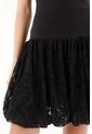 Tennis Vestido Corto Strapless Negro Para Mujer de Tennis