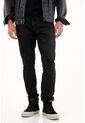 Tennis Jean Skinny Con Efecto Resinado Negro Para Hombre de Tennis