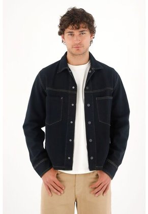 Tennis Chaqueta En Denim Azul Para Hombre