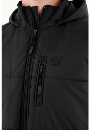 Tennis Chaleco Con Capucha Negro Para Hombre