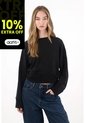 Tennis Buzo En Tela Burda Negro Para Mujer de Tennis