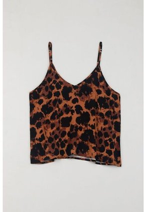 Tennis Pijama De Camisa Y Pantalón De Animal Print Para Mujer