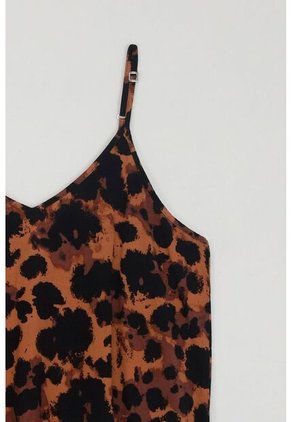 Tennis Pijama De Camisa Y Pantalón De Animal Print Para Mujer