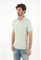 Tennis Polo En Tela Piqué Lycra Verde Con Diseño Limpio Para Hombre Con Detalle único de Tennis