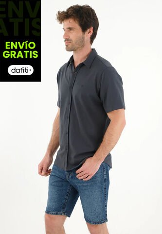 Tennis Bermuda En Denim Tono Medio Para Hombre Tennis