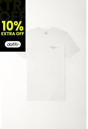 Tennis Camiseta Básica Estampada Blanca Para Hombre