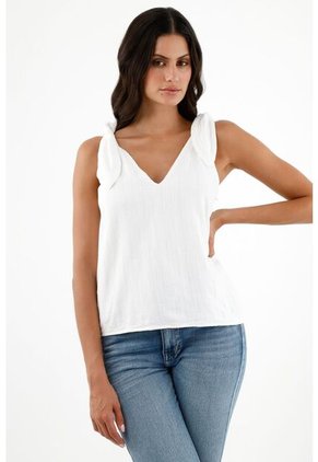 Tennis Camisa Blanca Manga Sisa Para Mujer