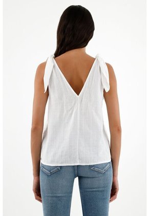 Tennis Camisa Blanca Manga Sisa Para Mujer