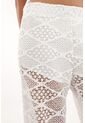 Tennis Pantalón Wide Leg En Tejido Abierto Crudo Para Mujer de Tennis