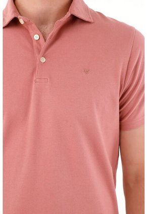 Polo Con Raqueta Bordada Roja Para Hombre