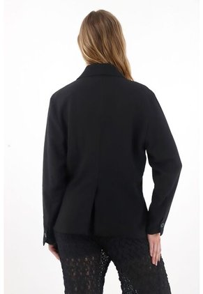 Tennis Abrigo Tipo Blazer Negro Para Mujer