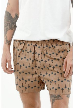 Boxer Para Hombre Tennis, Ropa Interior Plano Estampado  Palmeras Sahara  Masculino