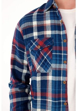 Tennis Camisa Manga Larga Con Diseño A Cuadros Multicolor Para Hombre