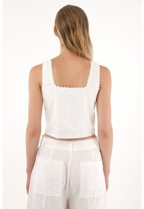 Tennis Camisa Manga Sisa Con Detalles De Encaje Estampada Para Mujer