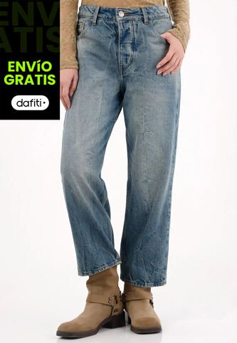 Tennis Jean Tiro Bajo Y Bota Doblada Azul Para Mujer Tennis