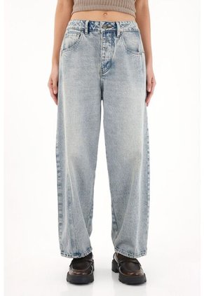 Tennis Jean Horseshoe De Tiro Bajo Azul Para Mujer