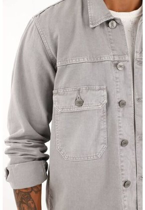 Tennis Chaqueta Gris Con Bolsillos De Tapa Para Hombre