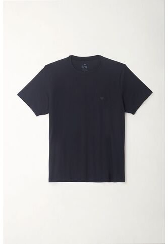 Camiseta Cuello Redondo Azul Para Hombre Tennis