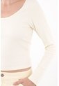 Tennis Camiseta Manga Larga Con Cuello Redondo En Algodón Crudo Para Mujer de Tennis