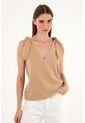 Tennis Camisa Crudo De Escote En V Y Tiras Para Mujer de Tennis