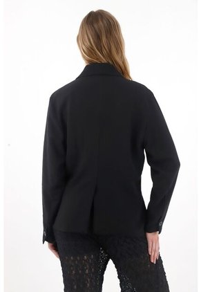 Tennis Abrigo Tipo Blazer Negro Para Mujer