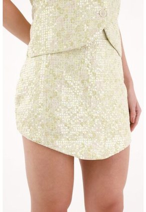 Tennis Falda Corta Con Lentejuelas Para Mujer