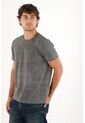 Tennis Camiseta Básica Con Efecto Desgastado Gris Para Hombre de Tennis