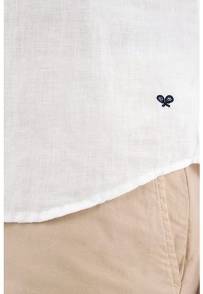 Tennis Camisa Manga Larga 100% Lino Para Hombre