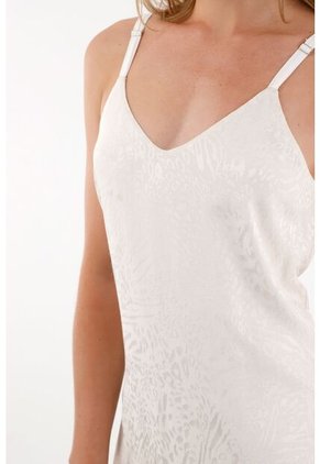 Tennis Vestido Largo Asimétrico De Animal Print Gris Para Mujer