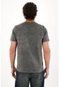 Tennis Camiseta Básica Con Efecto Desgastado Gris Para Hombre de Tennis