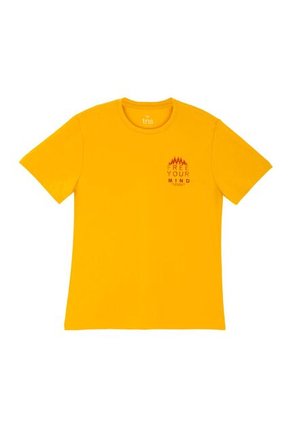 Tennis Camiseta Amarilla Manga Corta Para Hombre