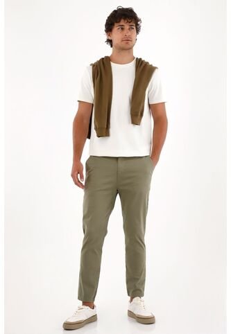 Tennis Pantalón Chino Verde Para Hombre Tennis