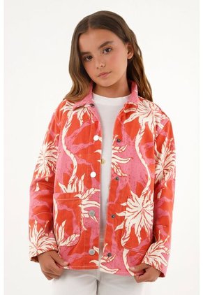 Chaqueta Tipo Sobrecamisa Para Niña